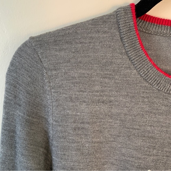 Meister Noel Snowflake Crew Neck Sweater Twig Gray NWT - Picture 8 of 16